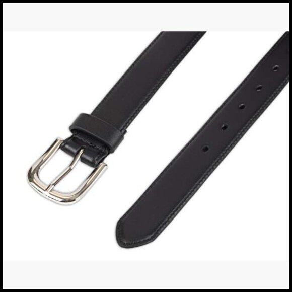 Women\'s Work Dress Belt in Bonded Leather with Metal Buckle main image 3